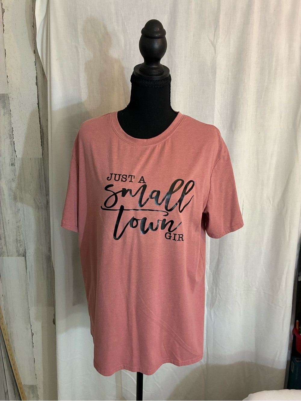 Just A Small Town Girl Graphic Tee - Dusty Rose